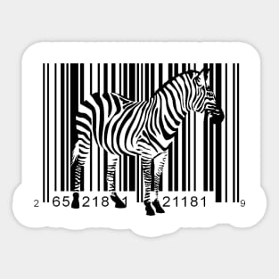 Zebra Code Sticker